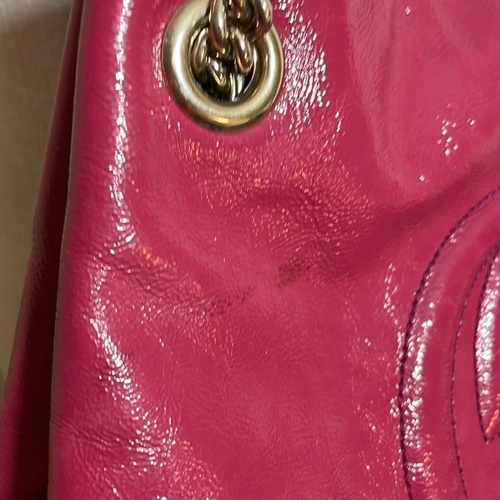 Gucci Soho patent leather shoulder bag chain - Picture 5 of 16